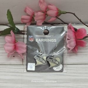 Seattle Seahawks Logo Heart Earrings